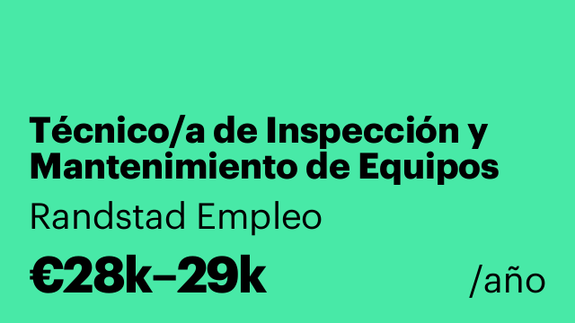 Técnico/a de Inspección y Mantenimiento de Equipos de Salvamento