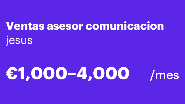 Ventas asesor comunicacion