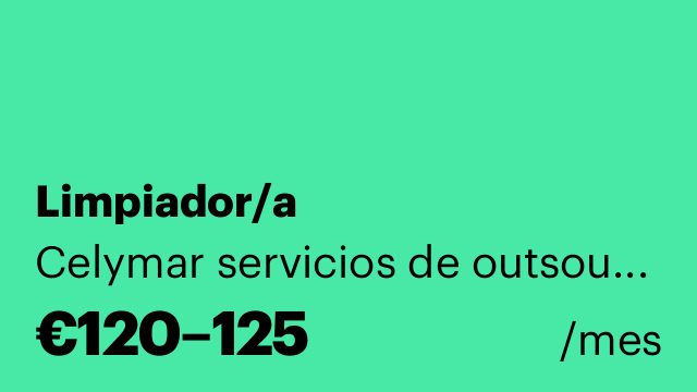 Limpiador/a