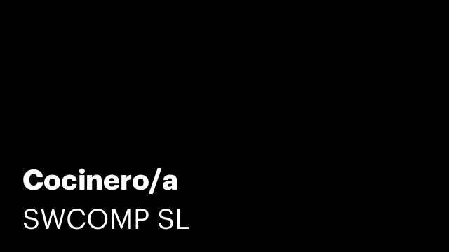 Cocinero/a