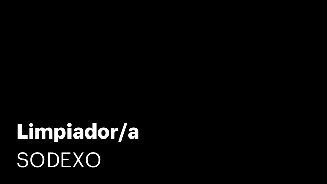 Limpiador/a