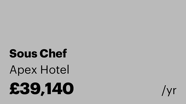 Sous Chef