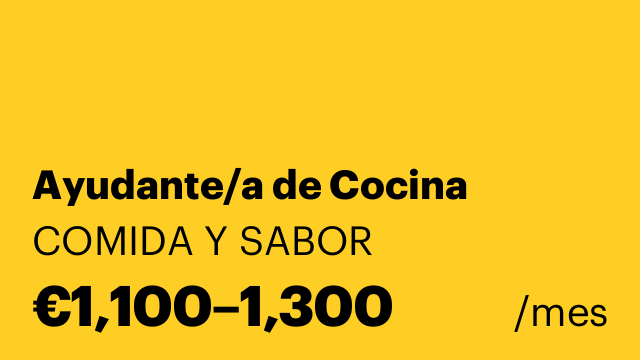 Ayudante/a de Cocina