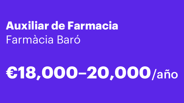 Auxiliar de Farmacia