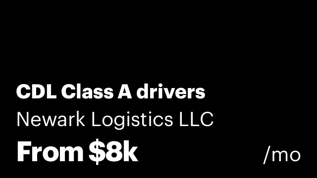 CDL Class A drivers
