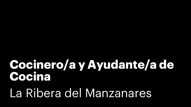 Cocinero/a y Ayudante/a de Cocina