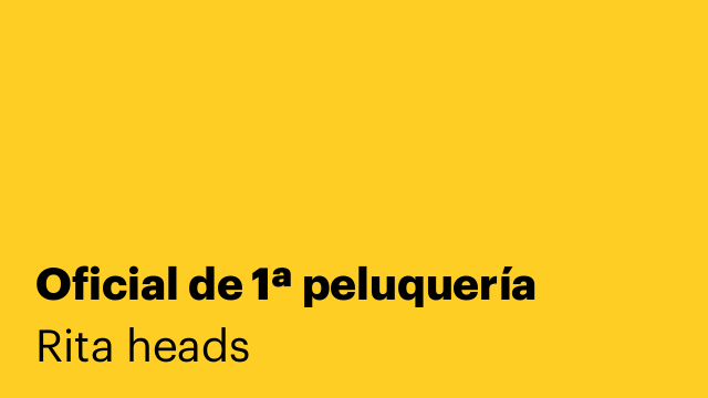 Oficial de 1ª peluquería