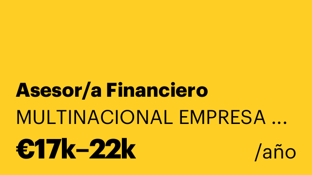 Asesor/a Financiero