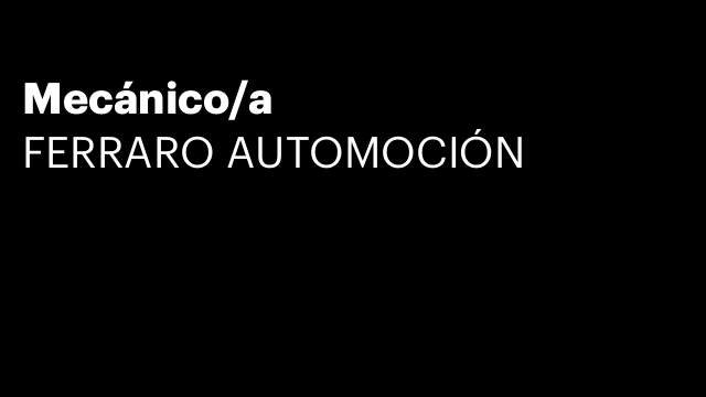 Mecánico/a