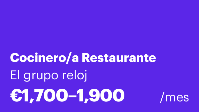 Cocinero/a Restaurante