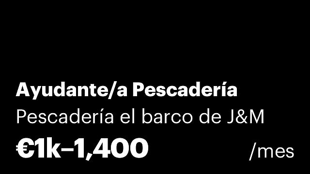 Ayudante/a Pescadería