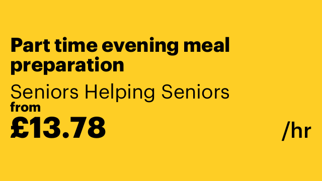 Part time evening meal preparation