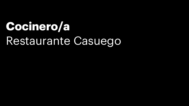 Cocinero/a