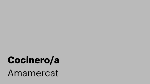 Cocinero/a