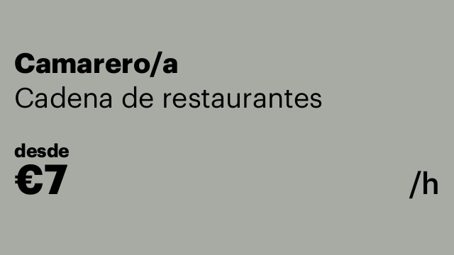 Camarero/a