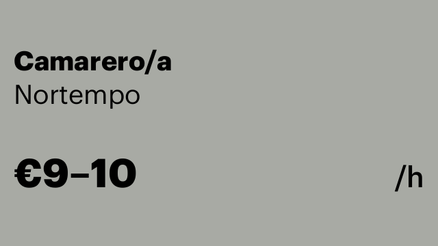 Camarero/a