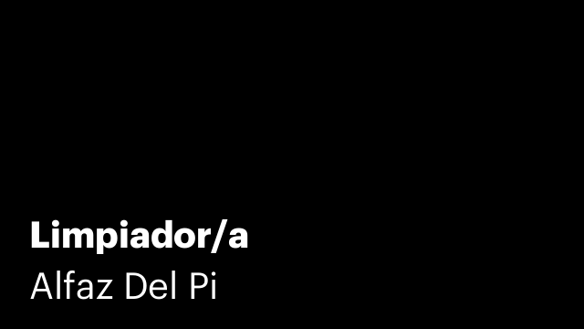 Limpiador/a
