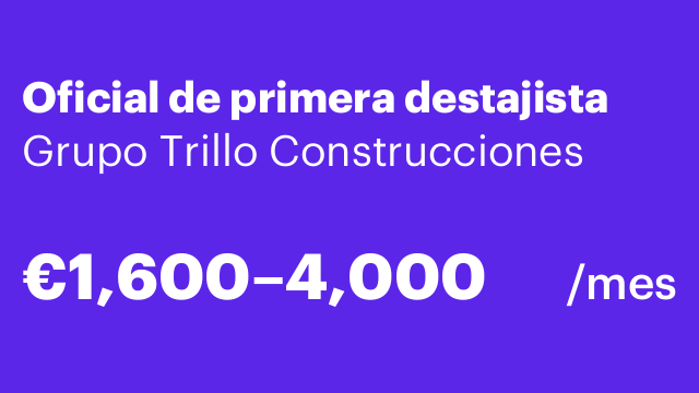 Oficial de primera destajista