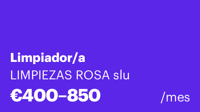 Limpiador/a