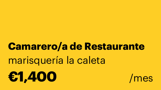 Camarero/a de Restaurante