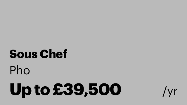 Sous Chef