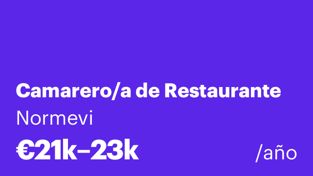 Camarero/a de Restaurante