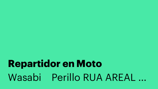 Repartidor en Moto