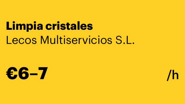 Limpia cristales