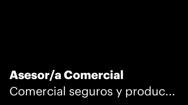 Asesor/a Comercial