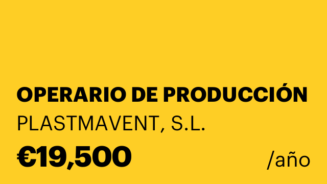 OPERARIO DE PRODUCCIÓN