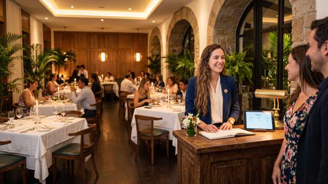 RECEPCIONISTA  RESTAURANTE  40H SEM. 1929€ BRUTOS MENSUAL