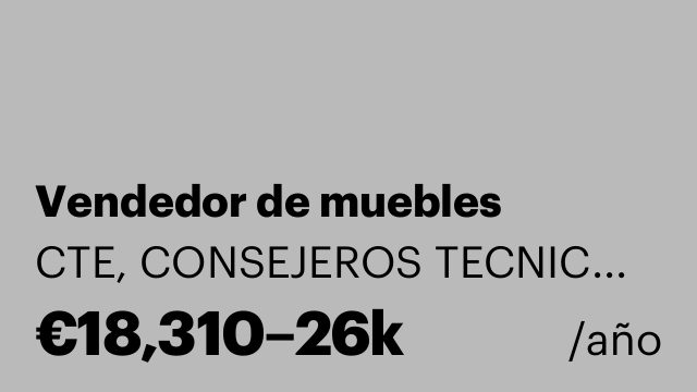 Vendedor de muebles