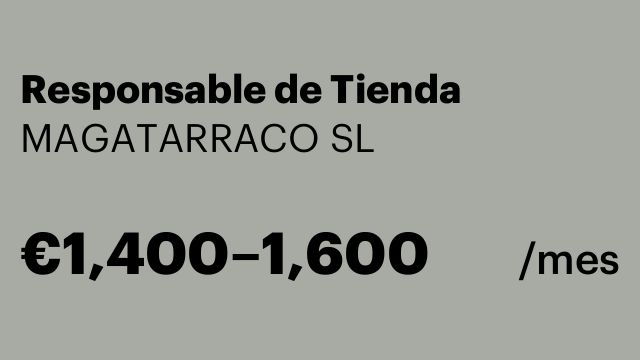 Responsable de Tienda