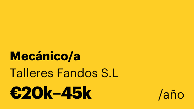 Mecánico/a