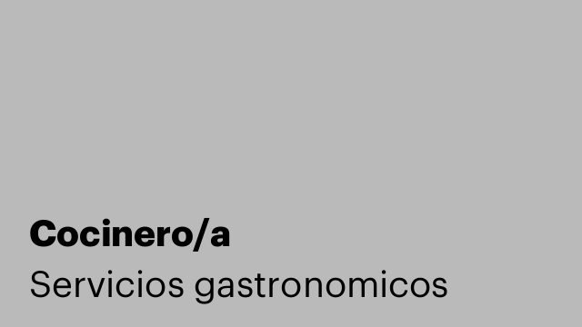 Cocinero/a