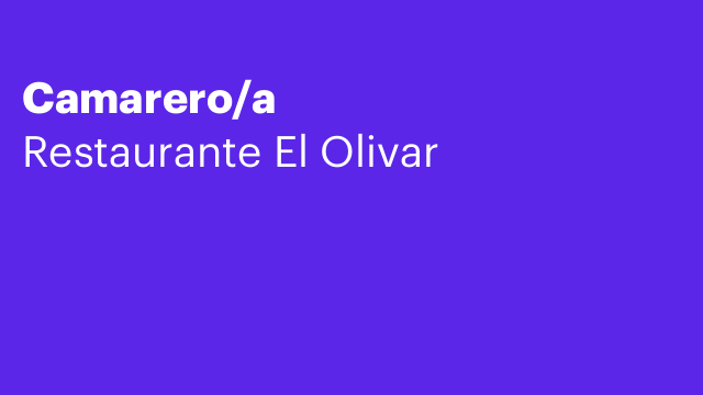 Camarero/a