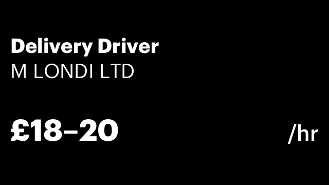 Delivery Driver