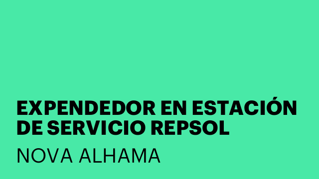 EXPENDEDOR EN ESTACIÓN DE SERVICIO REPSOL
