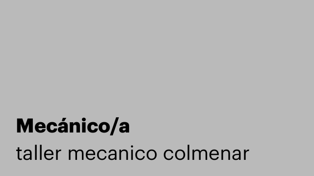 Mecánico/a