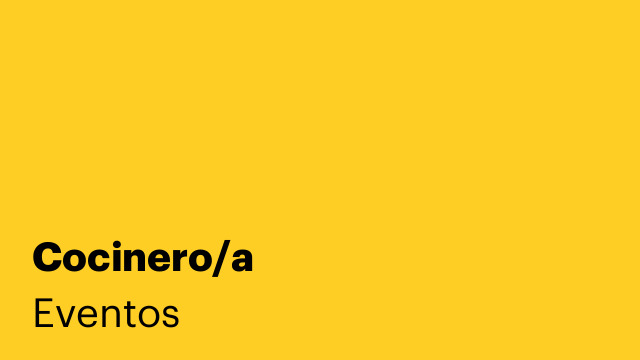 Cocinero/a