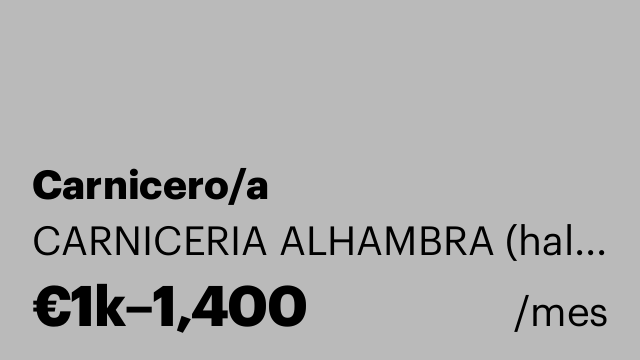 Carnicero/a