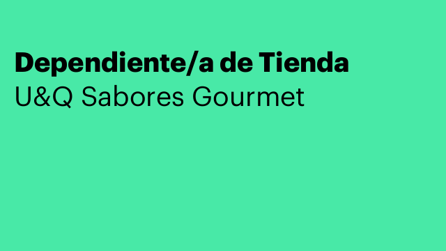 Dependiente/a de Tienda