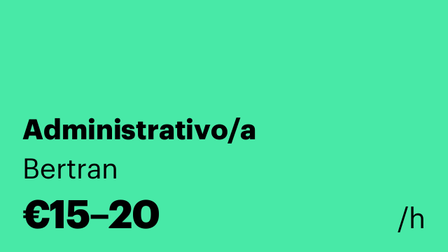 Administrativo/a