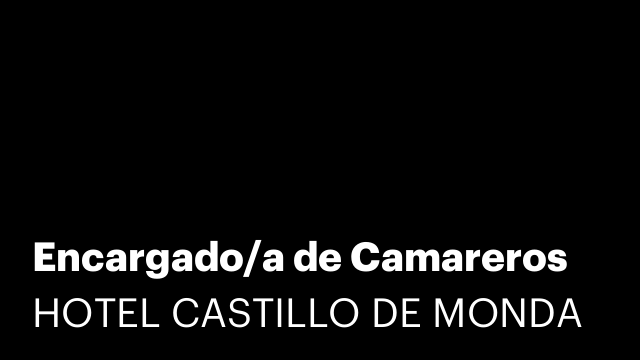 Encargado/a de Camareros