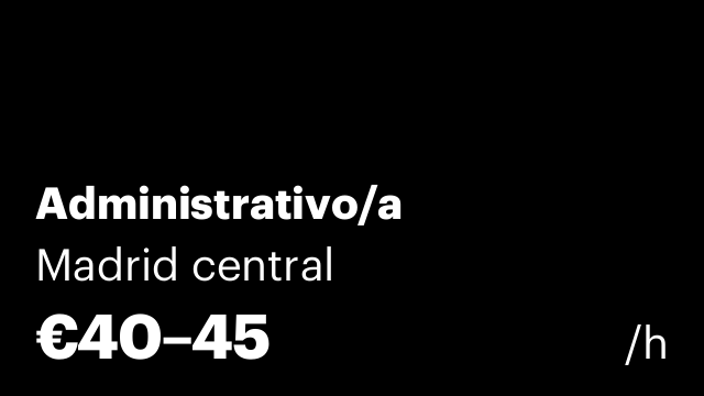 Administrativo/a