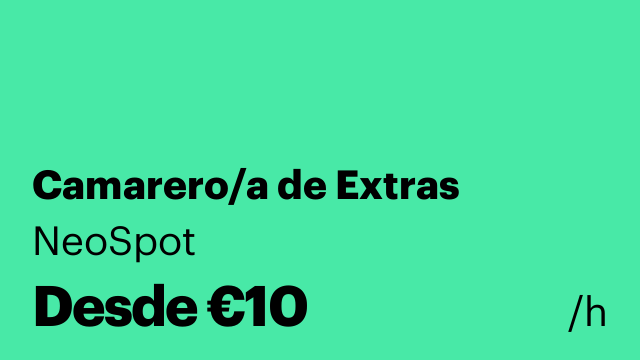Camarero/a de Extras