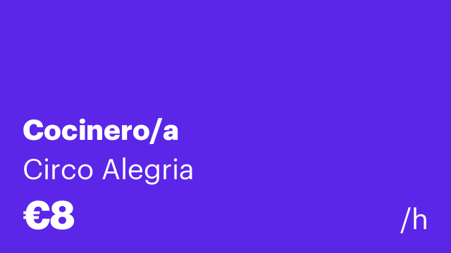 Cocinero/a