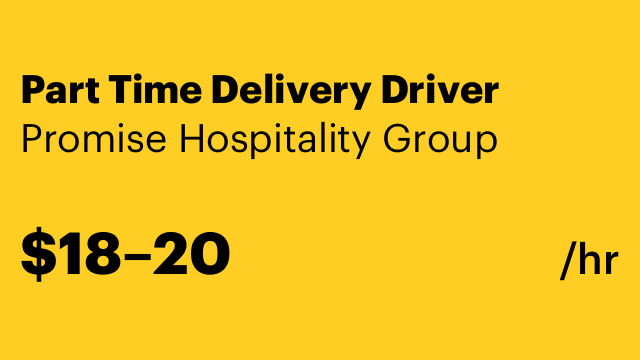 Part Time Delivery Driver