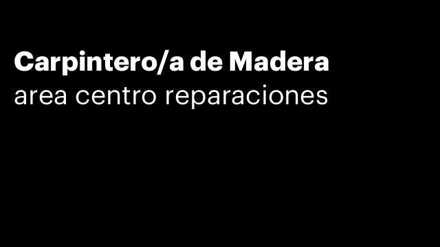 Carpintero/a de Madera