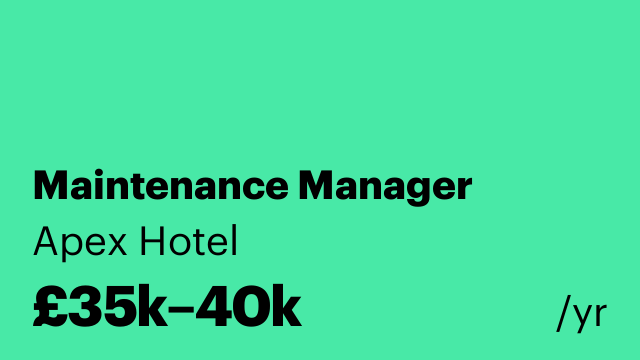 Maintenance Manager